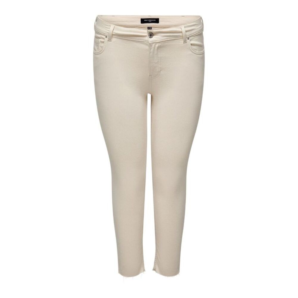 Only Womens/Ladies 5 Pockets Skinny Jeans / Ecru